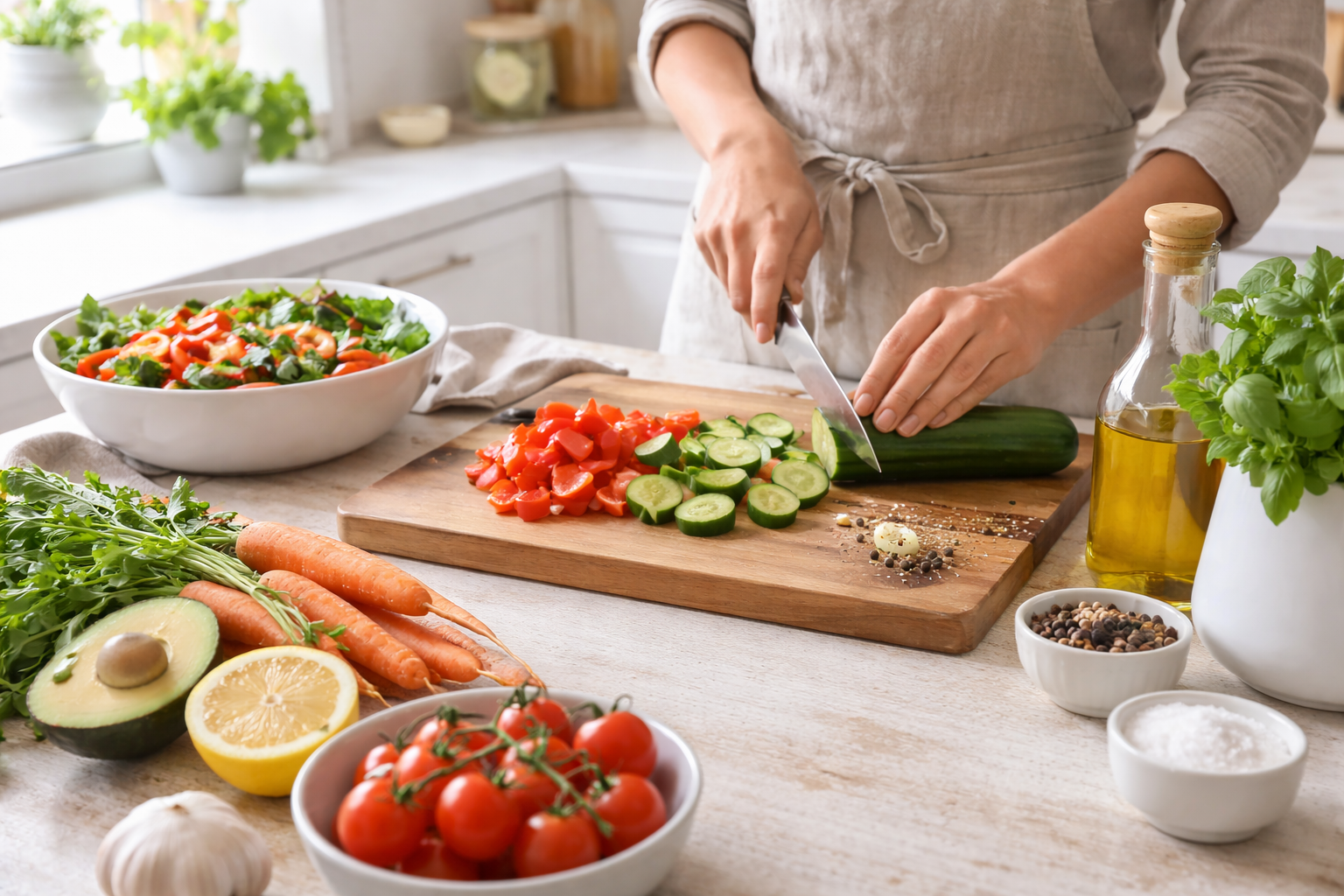 Cuisine maison et ingrédients frais